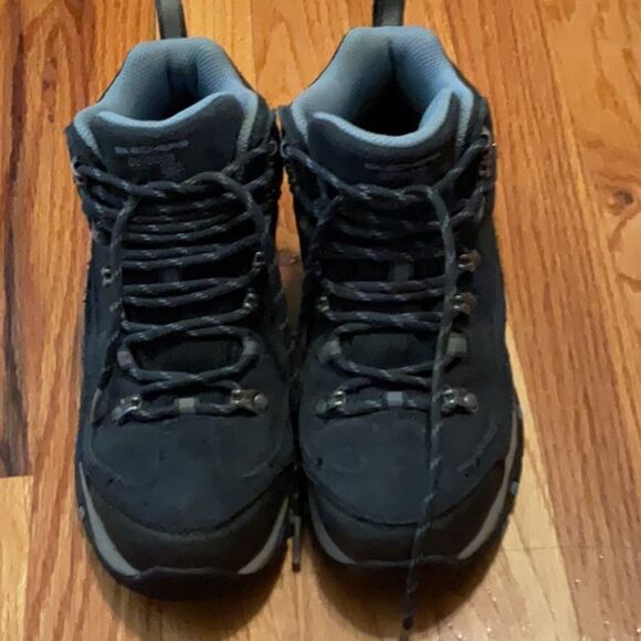 Skechers navy blue waterproof hiking Boots Lace-Up Design sz 5 - Picture 1 of 10